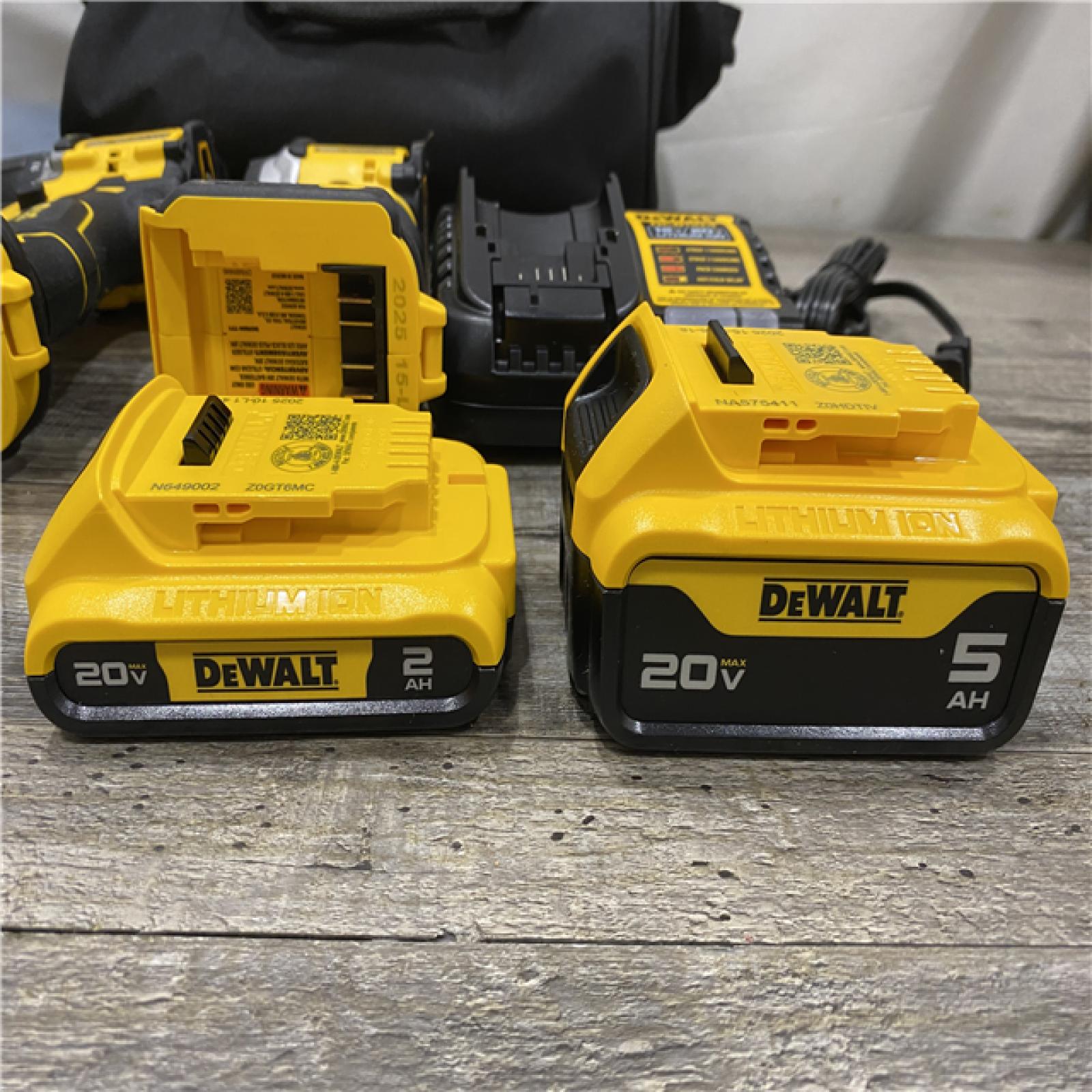 AS-IS DEWALT ATOMIC 20V MAX Lithium-Ion Cordless 2-Tool Combo Kit