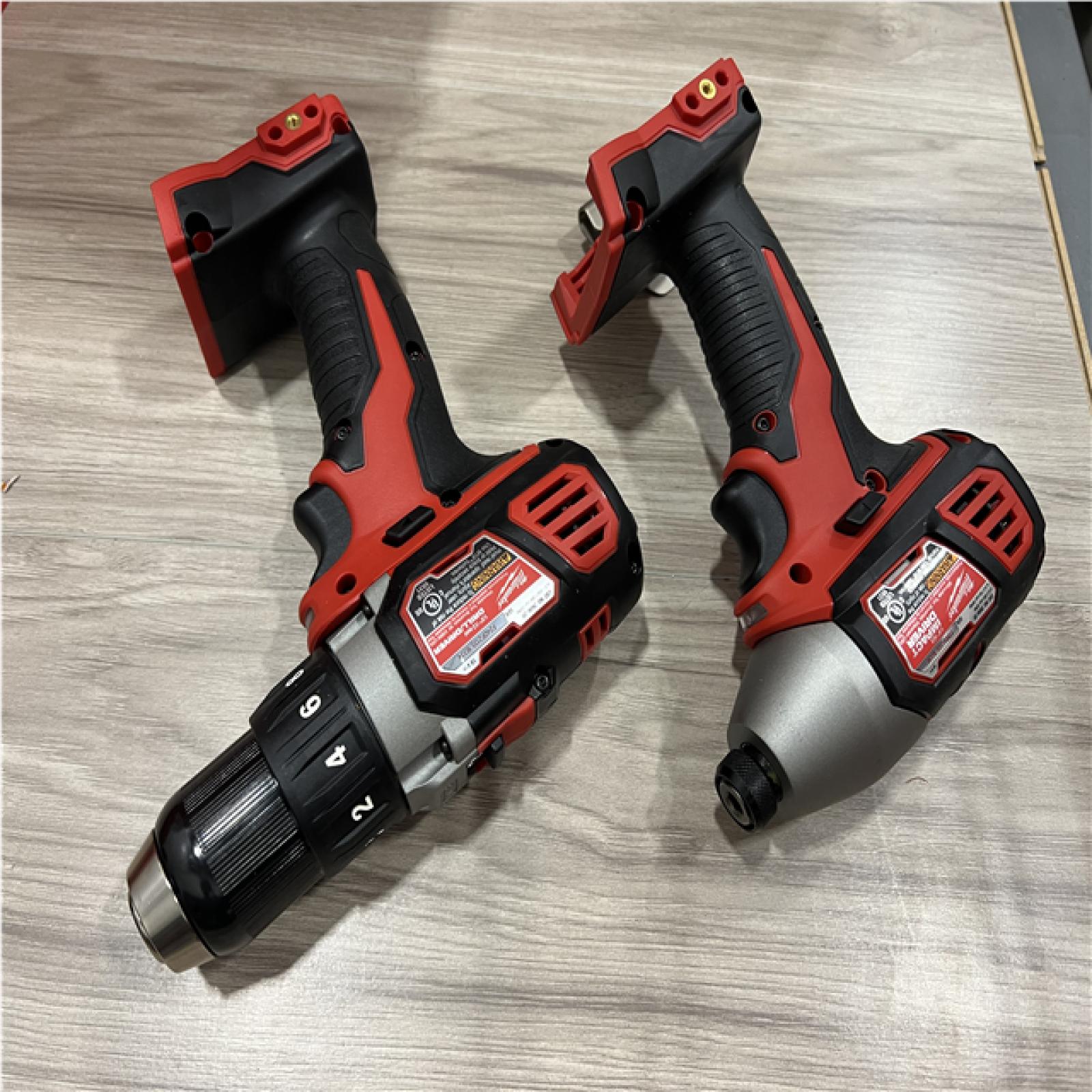 AS-IS Milwaukee 18V Lithium-Ion Cordless Drill Driver/Impact Driver Combo Kit