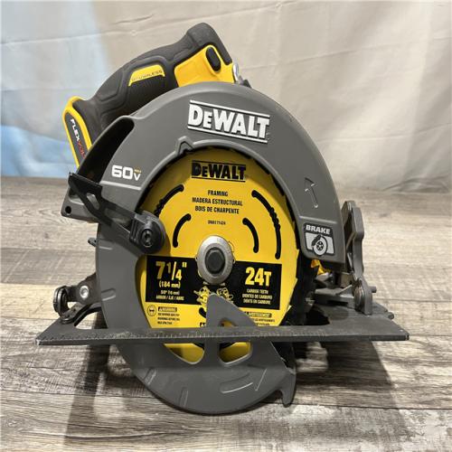 AS-IS DEWALT FLEXVOLT 60V MAX Cordless Brushless 7-1/4 in. Circular Saw with Brake (Tool Only)