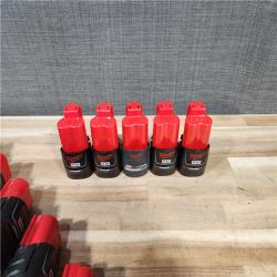 HOUSTON LOCATION - AS-IS MILWAUKEE BATTERY PACK QTY - 15
