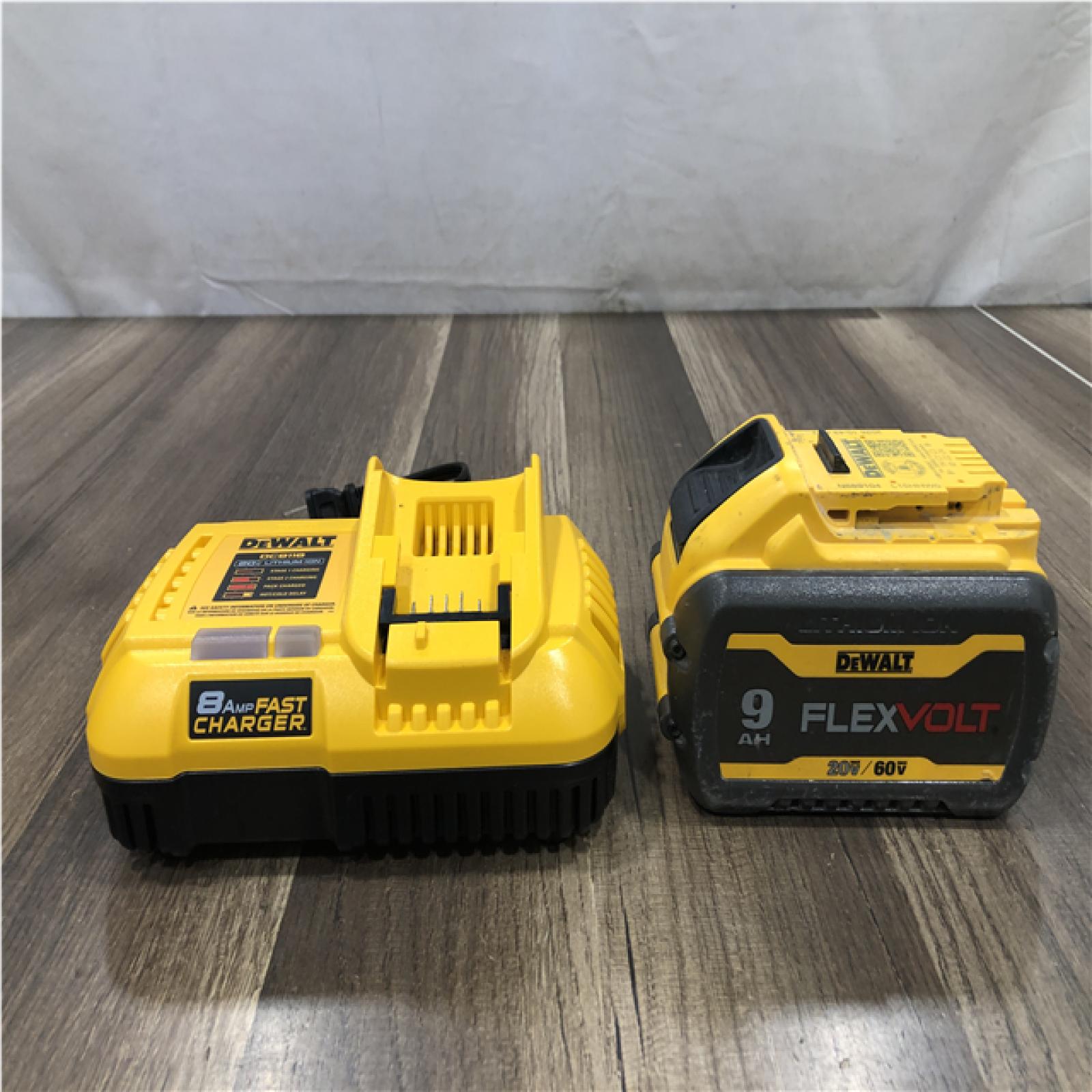 AS-IS DEWALT 20V/60V MAX FLEXVOLT Lithium-Ion 9.0Ah Battery and Charger Starter Kit