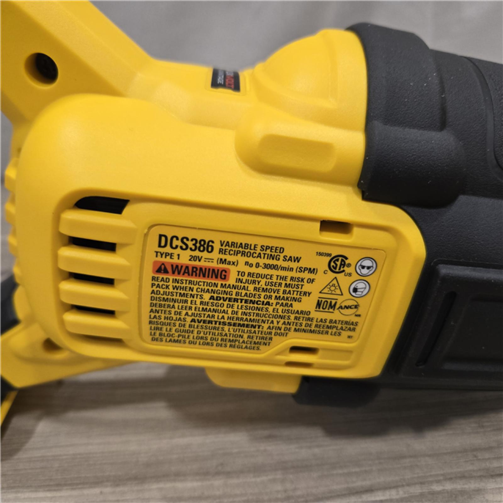 AS-IS DeWalt 20V MAX Cordless Brushless Reciprocating Saw (Tool Only)