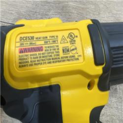 AS-IS DEWALT 20V MAX Cordless Compact Heat Gun with Flat and Hook Nozzle Attachments