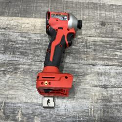 AS-IS Milwaukee 18V Lithium-Ion Compact Brushless Cordless 1/4 in. Impact Driver Kit
