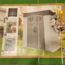 Phoenix Location AS-IS Lifetime 8 ft. W x 5 ft. D Modern Resin Shed (40 sq. ft.) (Complete)