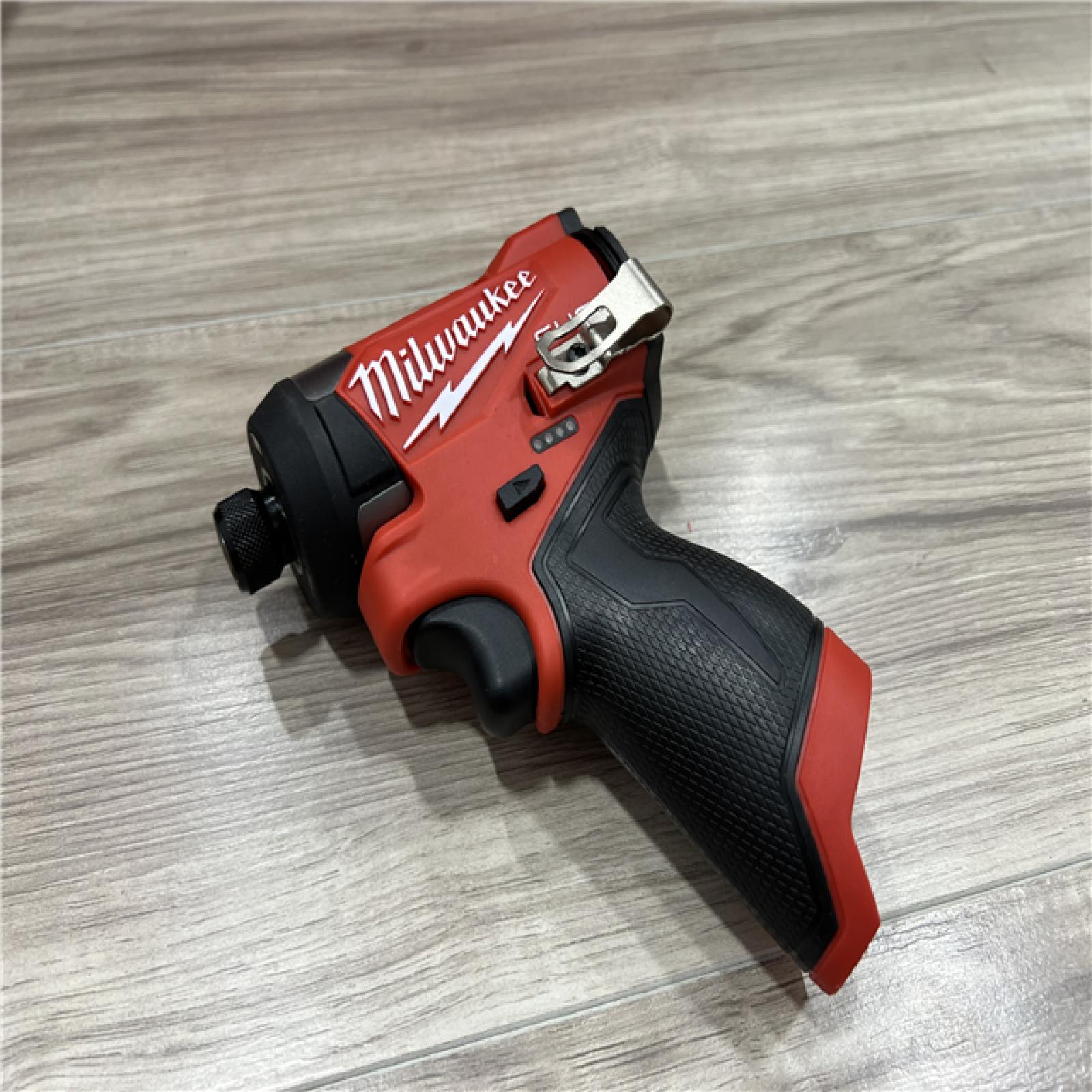 AS-IS Milwaukee  FUEL 12-Volt Lithium-Ion Brushless Cordless 1/4 in. Hex Impact Driver Compact Kit