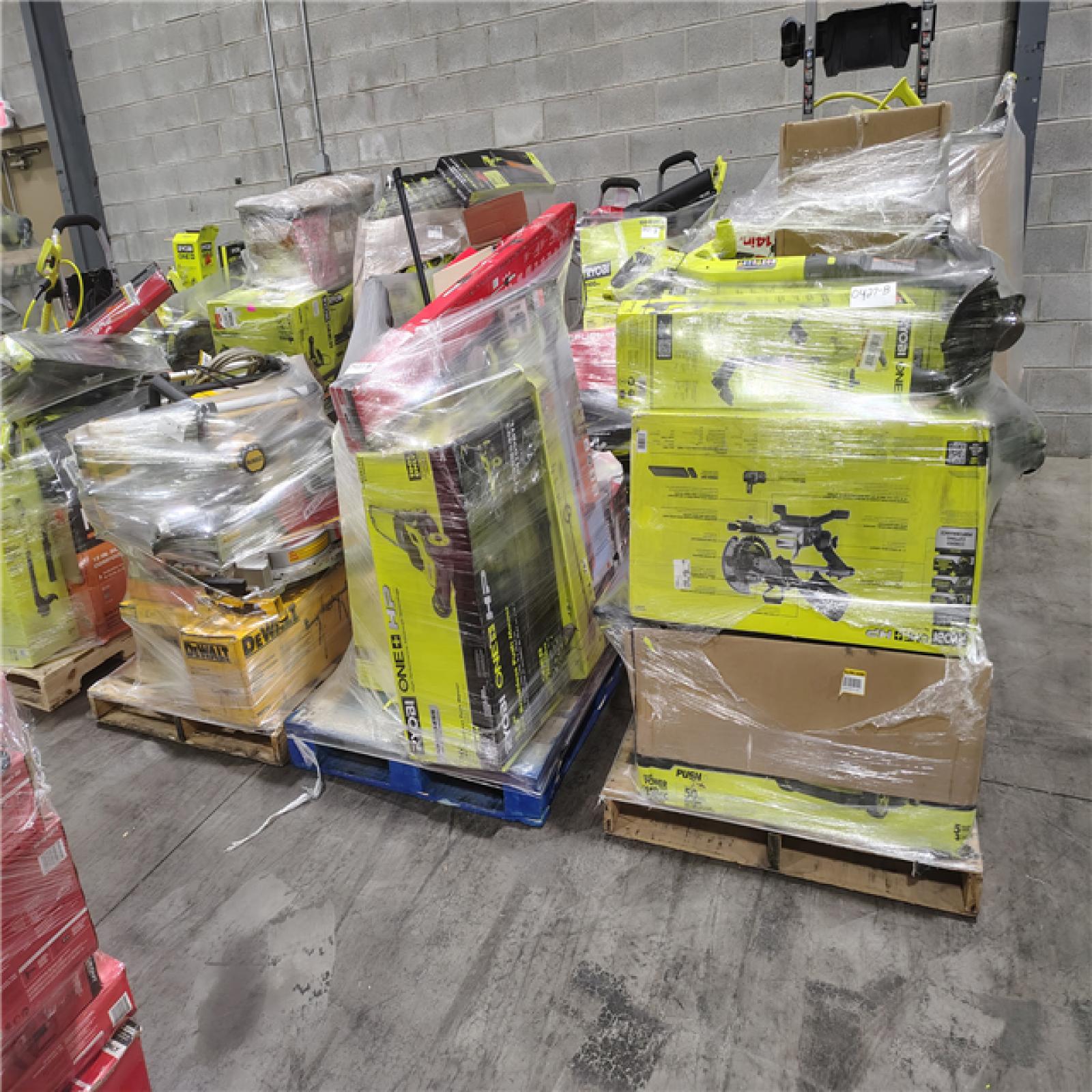 Pittston Location AS-IS Power Tools Partial Truckload (13 Pallets) 0427-B
