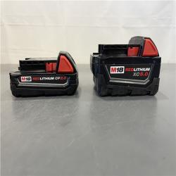AS-IS - Milwaukee M18 18-Volt Lithium-Ion Starter Kit with One 5.0 Ah and One 2.0 Ah Battery and Charger