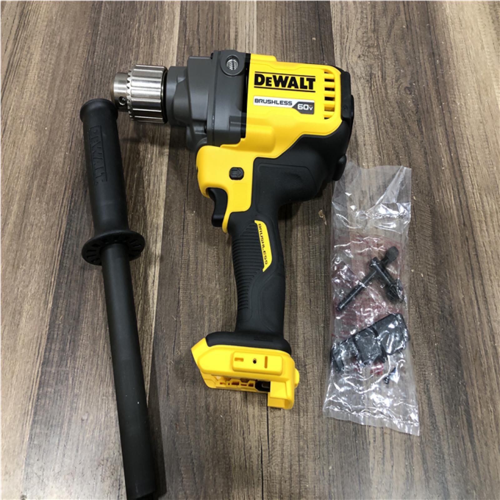 AS-IS DEWALT FLEXVOLT 60-Volt MAX Cordless Brushless 1/2 in. Mixer/Drill with E-Clutch (Tool-Only)