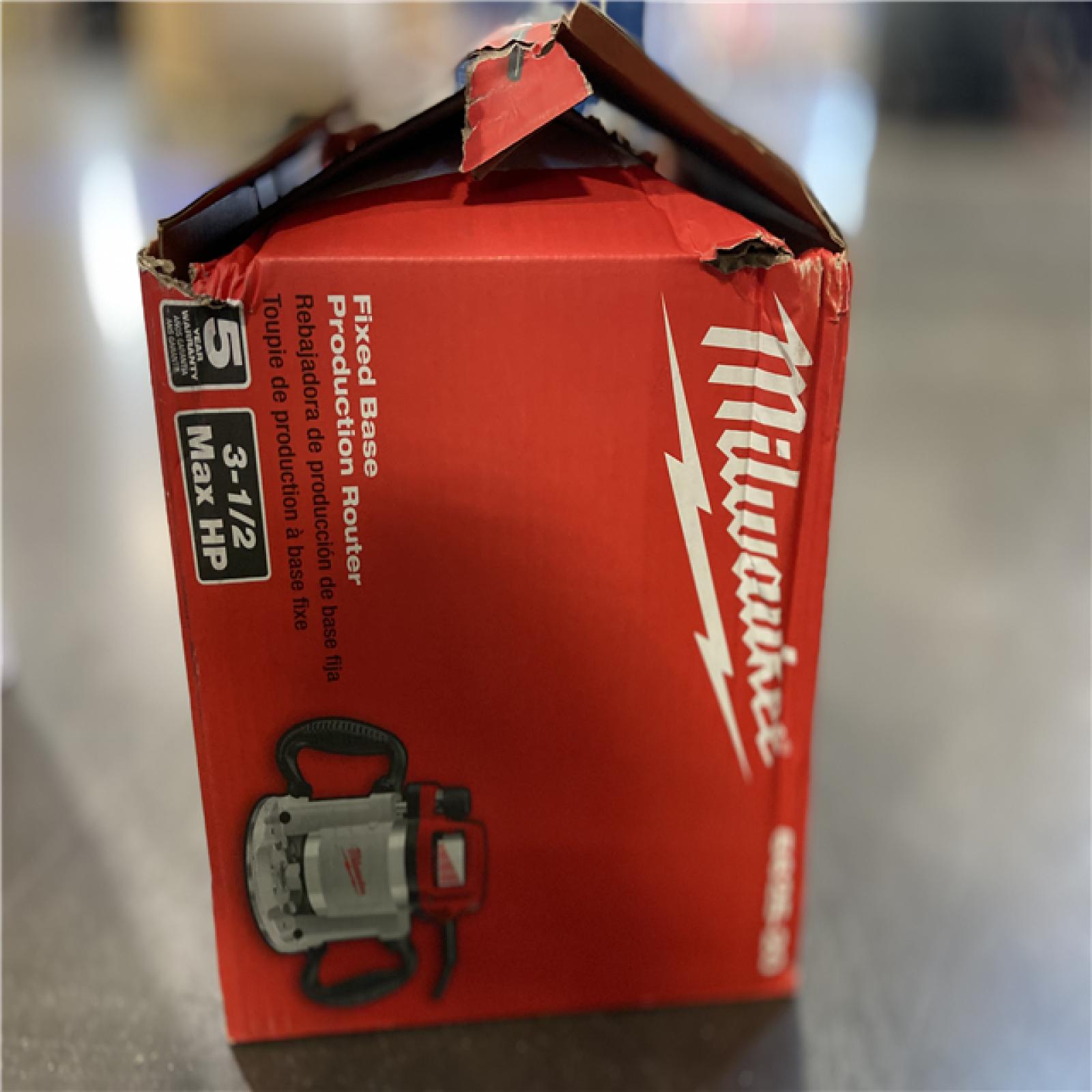 AS-IS Milwaukee 3-1/2 Max HP Fixed-Base Production Router