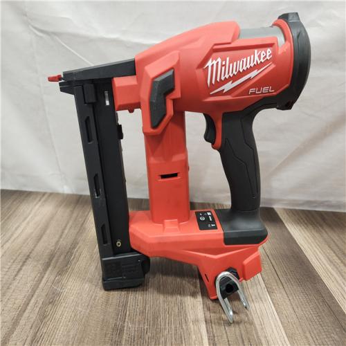 AS-IS- MILWAUKEE FUEL 18V Cordless 18-Gauge 1/4 in. Narrow Crown Stapler (Tool-Only)