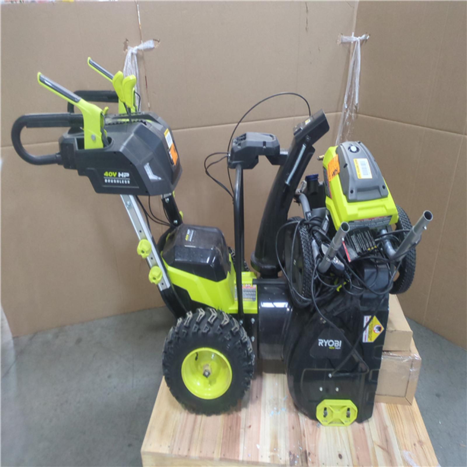 CALIFORNIA AS-IS RYOBI 40V SNOWBLOWER