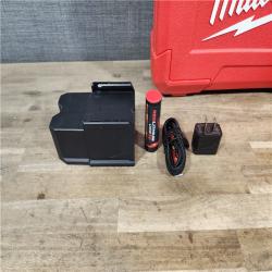 HOUSTON LOCATION - AS-IS Milwaukee Green 100 ft. Cross Line and Plumb Points Rechargeable Laser Level