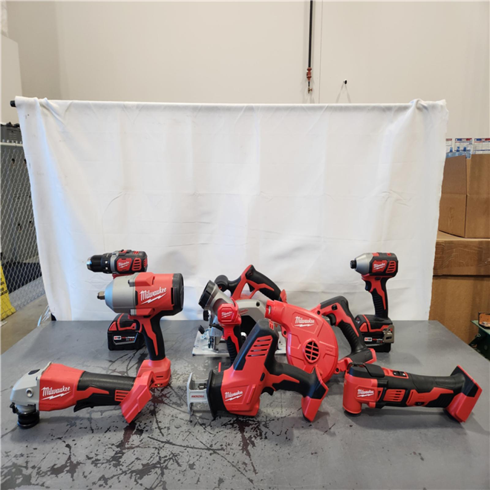 AS-IS- Milwaukee 18-Volt Lithium-Ion Cordless (9-Tool) Combo Kit