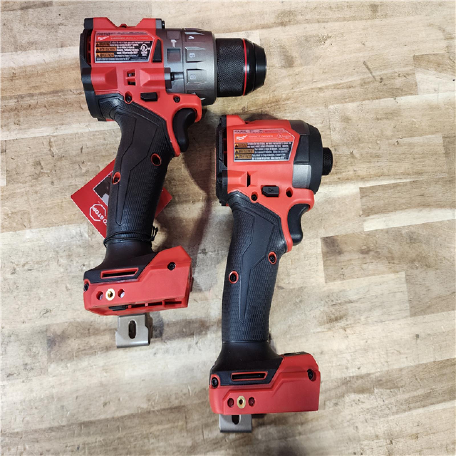 HOUSTON LOCATION - AS-IS Milwaukee FUEL 18V Lithium-Ion Brushless Cordless Hammer Drill and Impact Driver Combo Kit