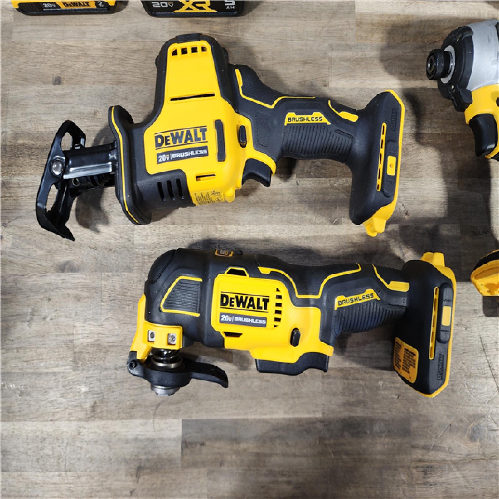 HOUSTON LOCATION - AS-IS DEWALT 20-Volt MAX Lithium-Ion Cordless 7-Tool Combo Kit with 2.0 Ah Battery, 5.0 Ah Battery and Charger