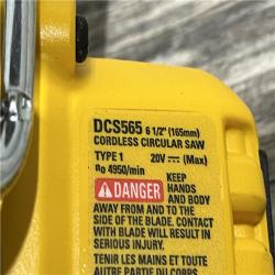 AS-IS DEWALT 20V MAX Cordless Brushless 6-1/2 in. Sidewinder Style Circular Saw (Tool Only)