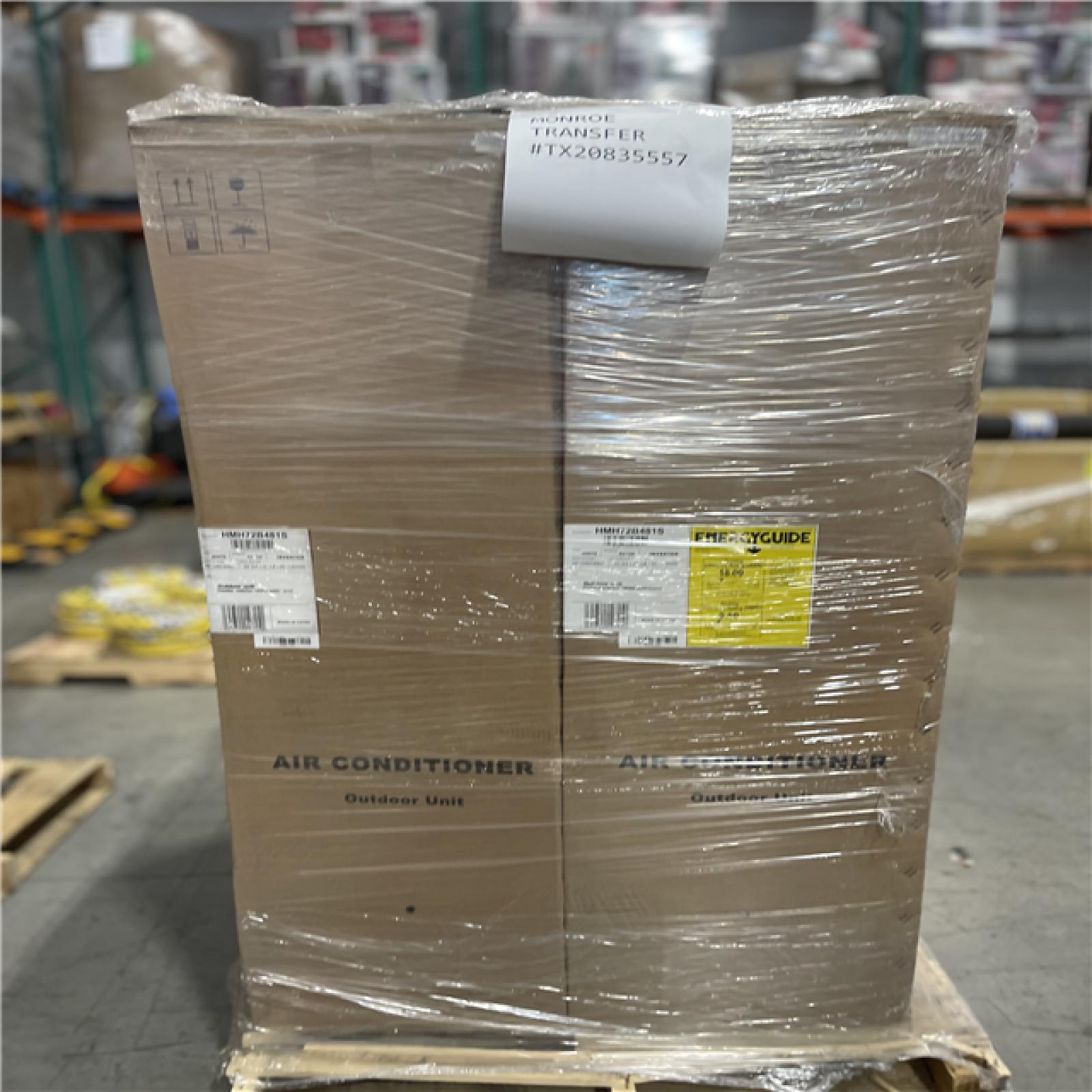 DALLAS LOCATION - Johnson Controls HMH72B481S 4 Ton 17 SEER Multi-Stage Modulating Heat Pump PALLET-(2 UNITS)