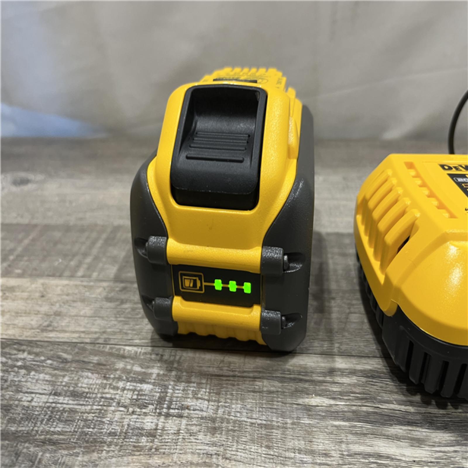 AS-IS DEWALT 20V/60V MAX FLEXVOLT Lithium-Ion 9.0Ah Battery and Charger Starter Kit
