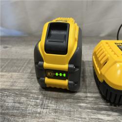 AS-IS DEWALT 20V/60V MAX FLEXVOLT Lithium-Ion 9.0Ah Battery and Charger Starter Kit