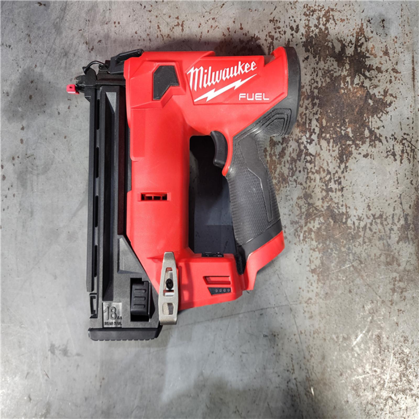 HOUSTON LOCATION - AS-IS M12 FUEL 12-Volt Lithium-Ion Brushless Cordless 18-Guage Compact Brad Nailer (Tool Only)