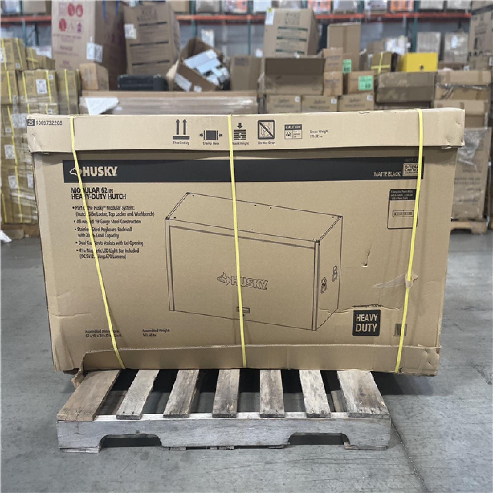 DALLAS LOCATION- AS-IS HUSKY Heavy Duty 62 in. W x 24 in. D Matte Black Top Tool Chest