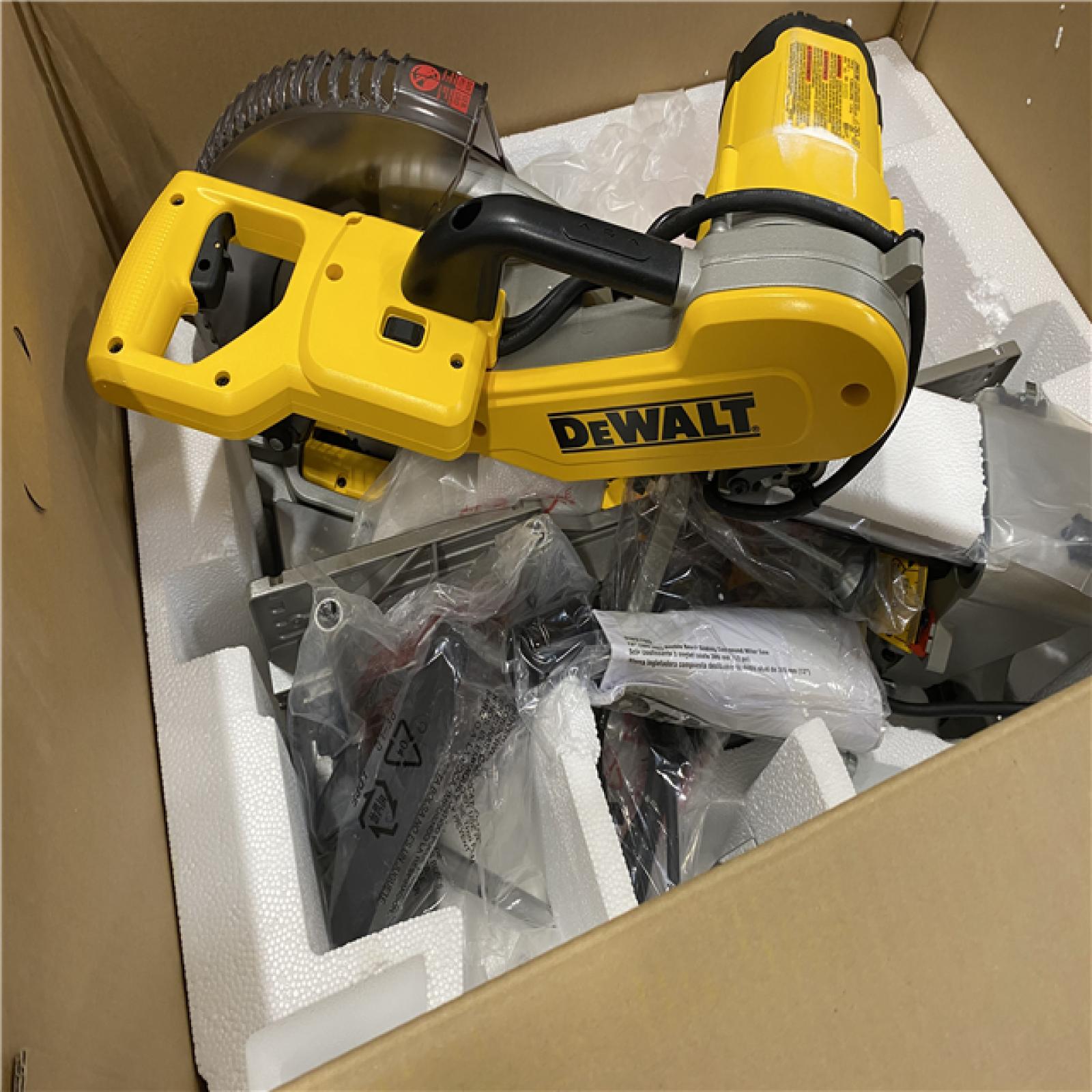 As-is- DeWALT  12in Double Bevel Sliding Compound Miter Saw