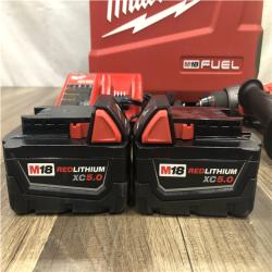 AS-IS Milwaukee FUEL 18V Lithium-Ion Brushless Cordless 1/2 in. Hammer Drill Driver Kit