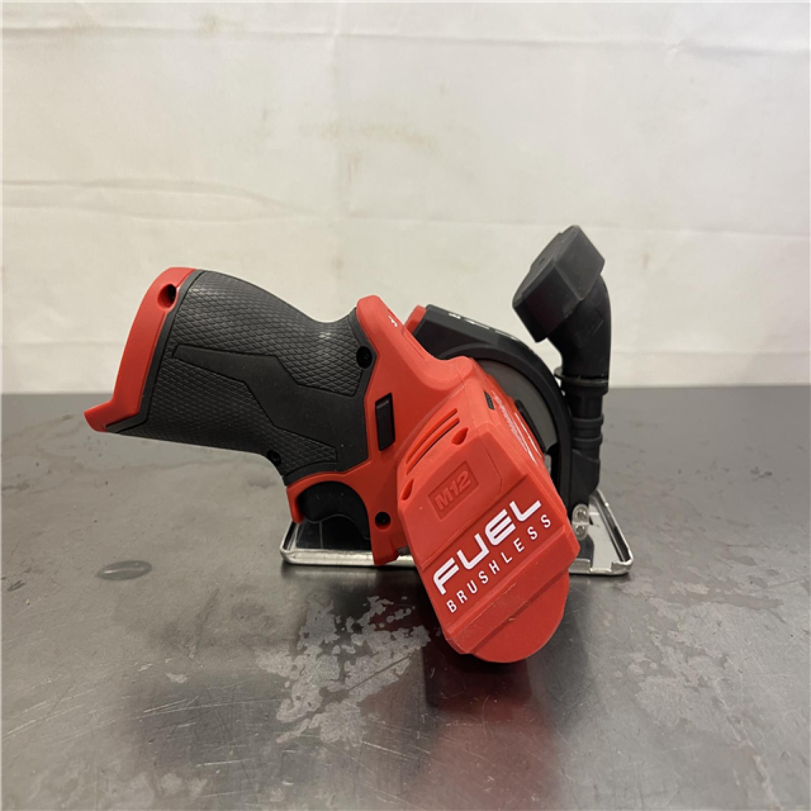 AS-IS- Milwaukee M12 FUEL 12V Lithium-Ion Brushless Cordless 3 in. Cut Off Saw (Tool-Only)