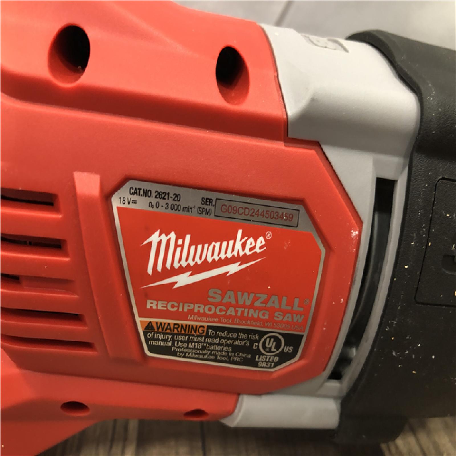 AS-IS Milwaukee M18 18V Lithium-Ion Cordless SAWZALL Reciprocating Saw (Tool-Only)
