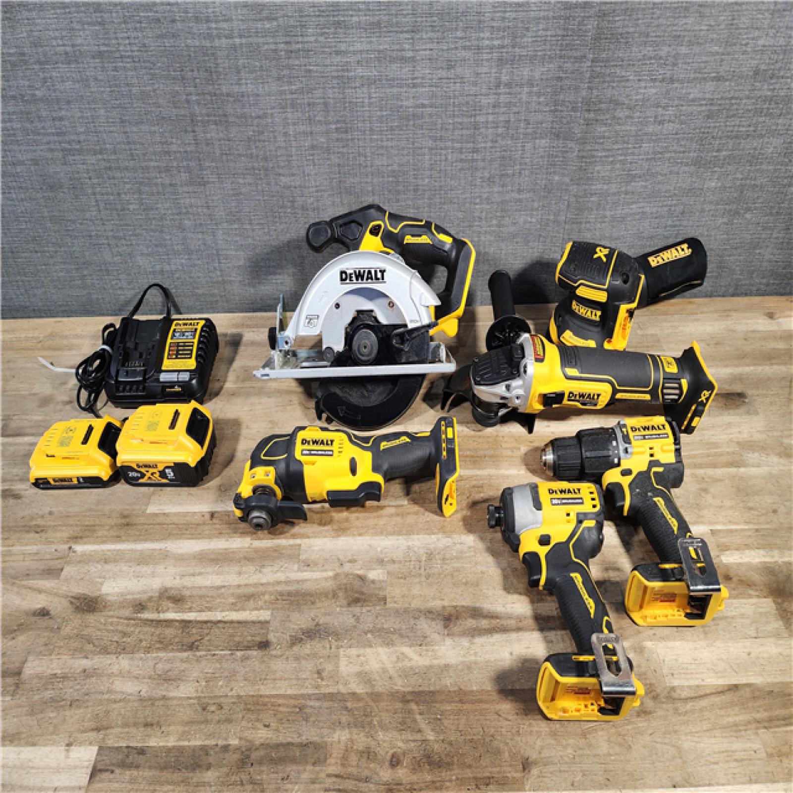 HOUSTON LOCATION - AS-IS DEWALT 20-Volt MAX ToughSystem Lithium-Ion 6-Tool Cordless Combo Kit