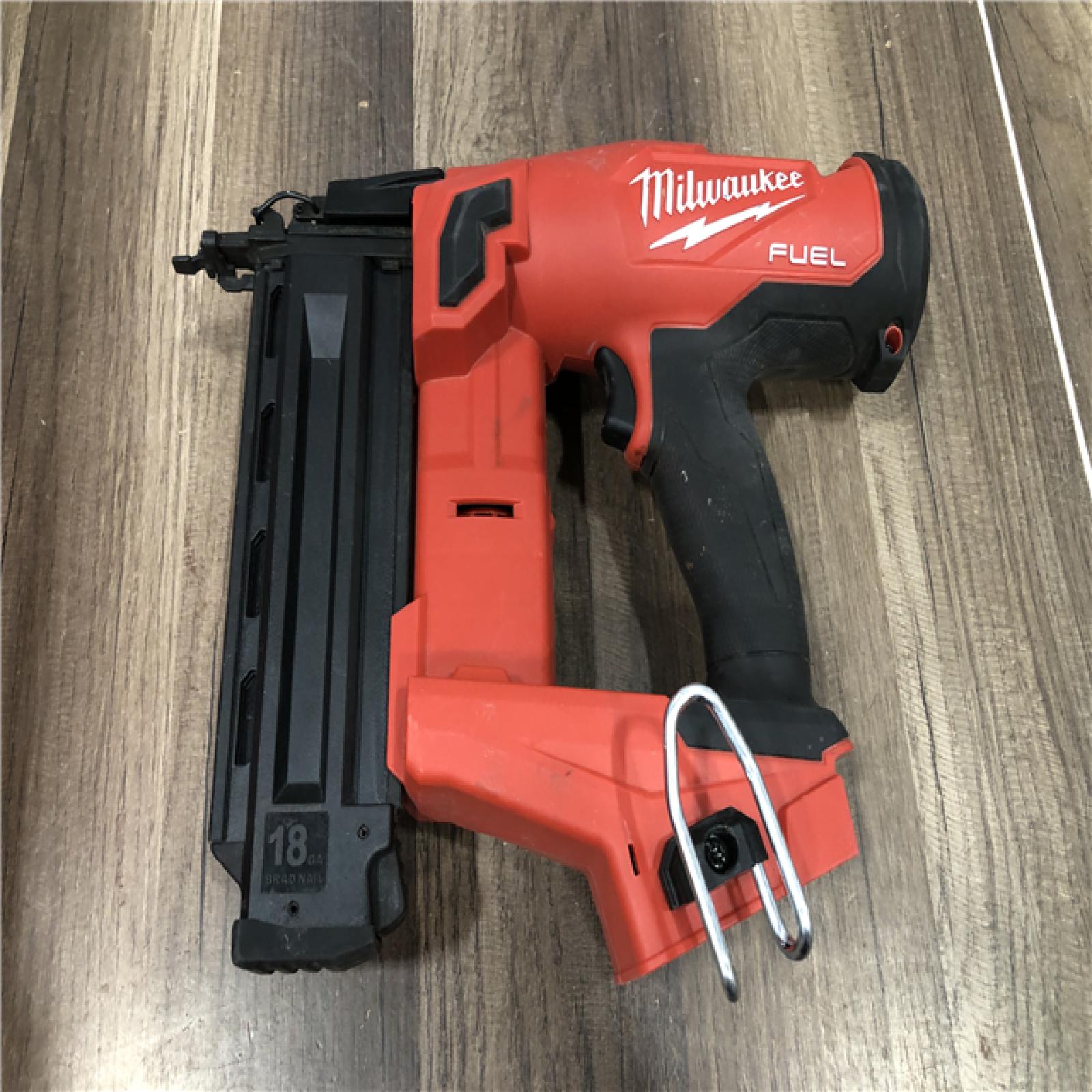 AS-IS Milwaukee FUEL 18-Volt Lithium-Ion Brushless Cordless Gen II 18-Gauge Brad Nailer (Tool-Only)