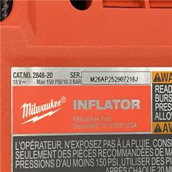 AS-IS Milwaukee 18-Volt Lithium-Ion Cordless Electric Portable Inflator (Tool-Only)
