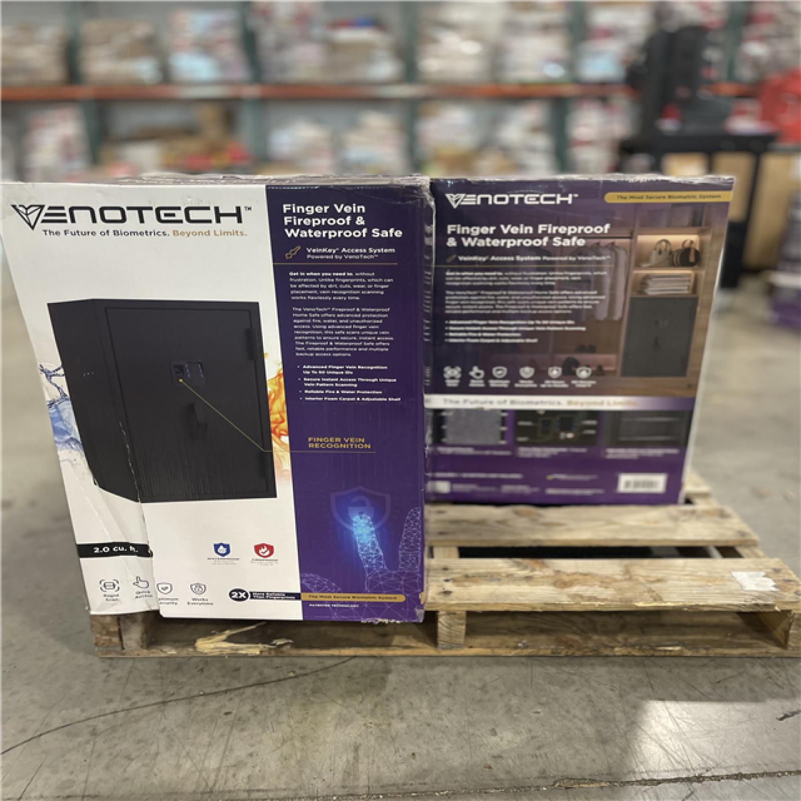 DALLAS LOCATION - MAXSafes 2.0 cu. ft. Fireproof and Waterproof Safe with Electronic Digital Key Pad Access in Black PALLET-(5 UNITS)