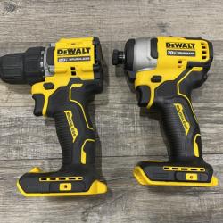 AS-IS DEWALT ATOMIC 20-Volt MAX Lithium-Ion Cordless (2-Tool) Combo Kit