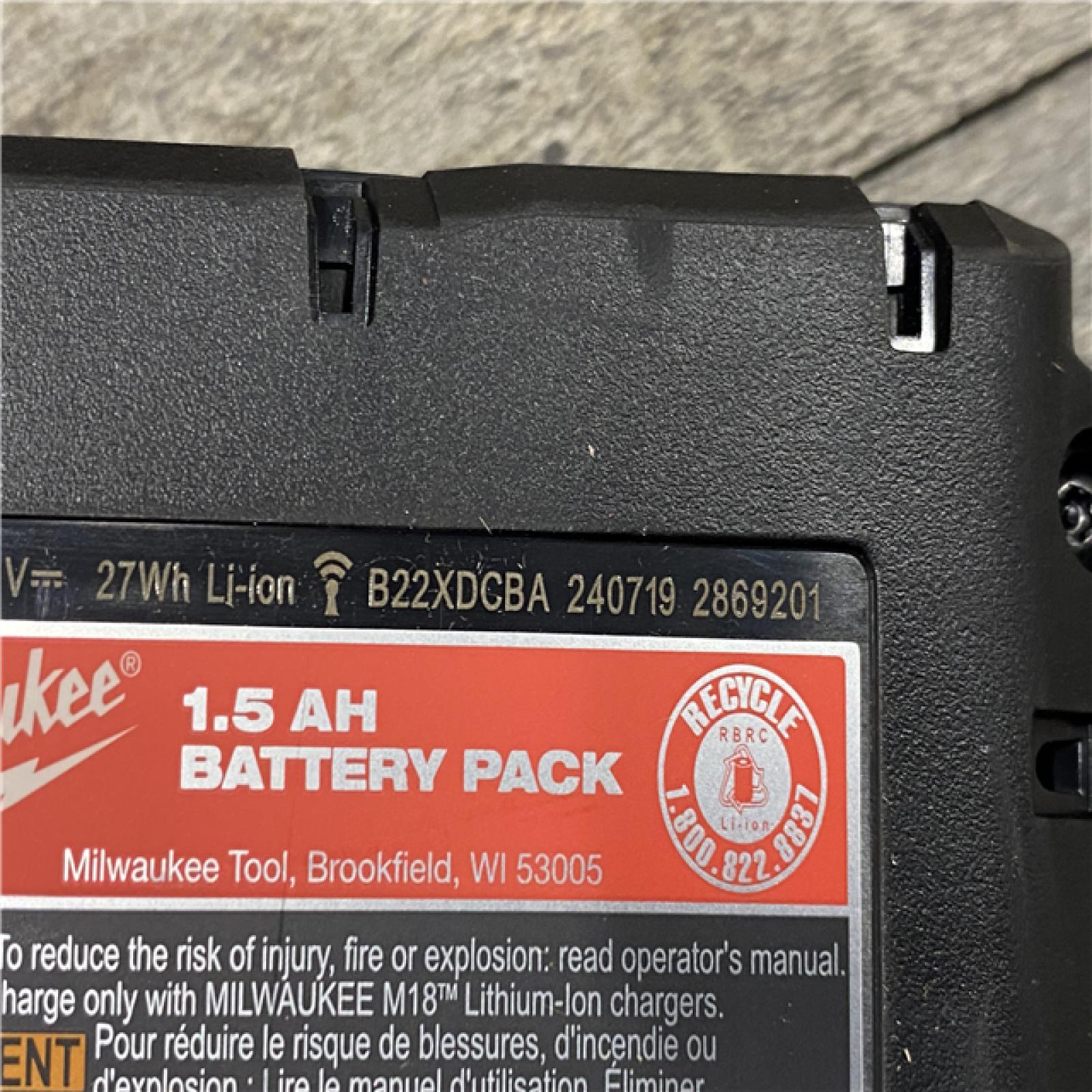 AS-IS Milwaukee 18V Lithium-Ion Cordless 1/2 in. Drill Driver Kit