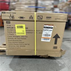 DALLAS LOCATION- NEW!- Husky 56 in. W x 22 in. D Heavy Duty 23-Drawer Rolling Tool Chest and Top Tool Cabinet Set in Matte Black