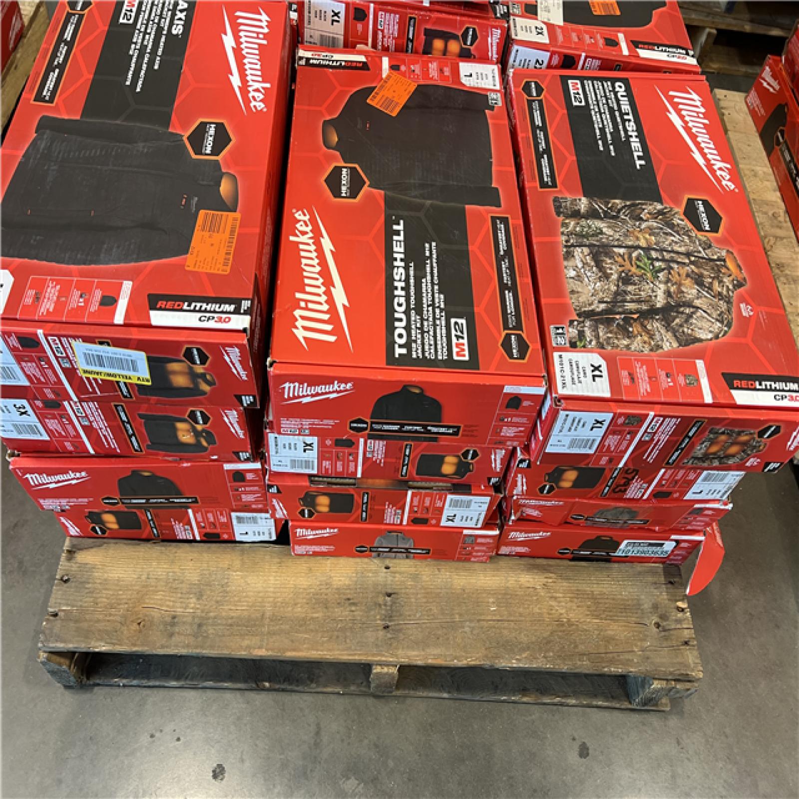 DALLAS LOCATION - AS-IS MILWAUKEE JACKET PALLET (25 COUNT)