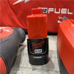 AS-IS Milwaukee  FUEL 12V Lithium-Ion Brushless Cordless 4-in-1 Installation 3/8 in. Drill Driver Kit