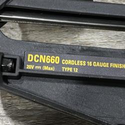 AS-IS DEWALT 20V MAX XR 16-Gauge Electric Cordless Angled Finishing Nailer Kit