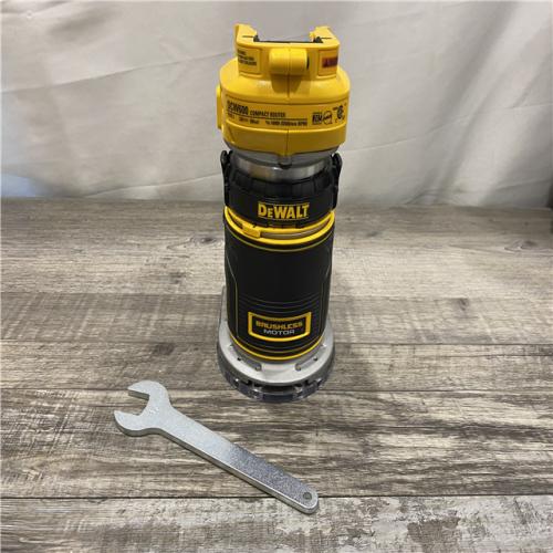 AS-IS DEWALT 20V MAX XR Cordless Brushless Fixed Base Compact Router (Tool Only)