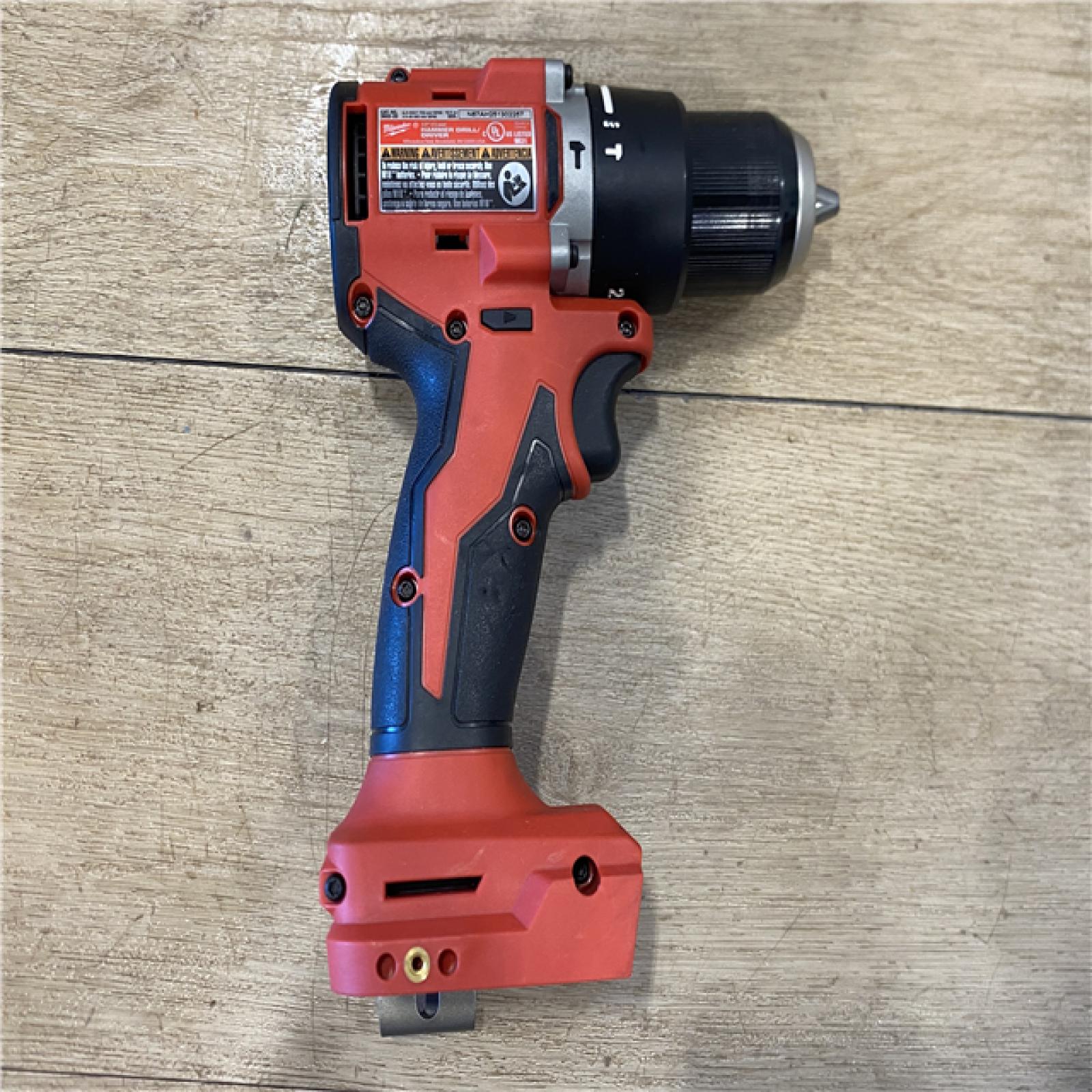 AS-IS Milwaukee 18V Lithium-Ion Brushless Cordless 1/2 in. Compact Hammer Drill/Driver (Tool-Only)