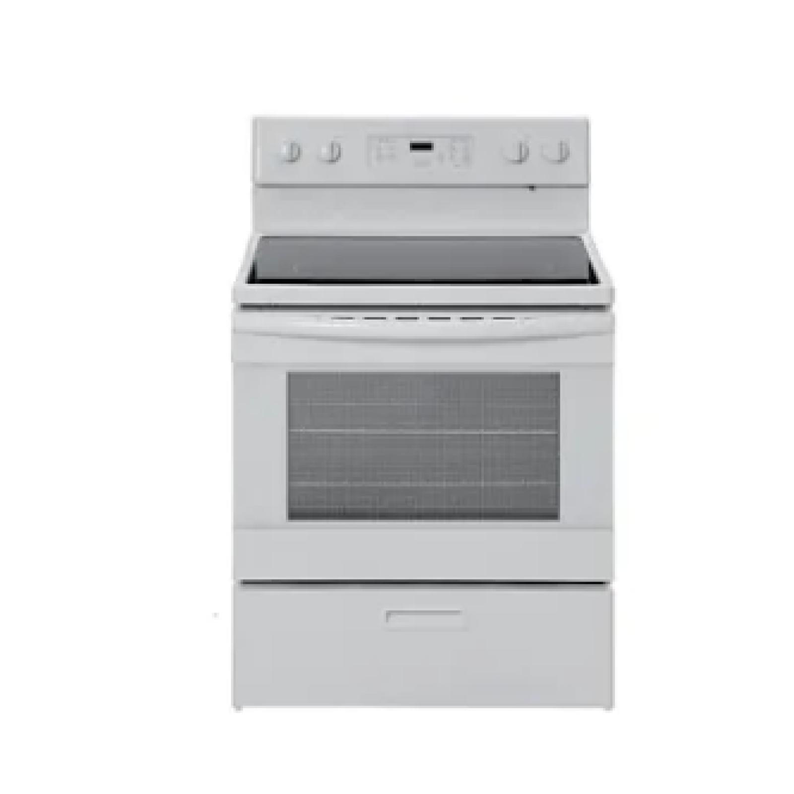 DALLAS LOCATION- Seasons® 5.2 Cu. Ft. Freestanding Electric Range, Glass Top, White