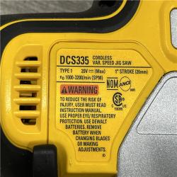AS-IS DEWALT 20V MAX XR Cordless Barrel Grip Jigsaw (Tool Only)