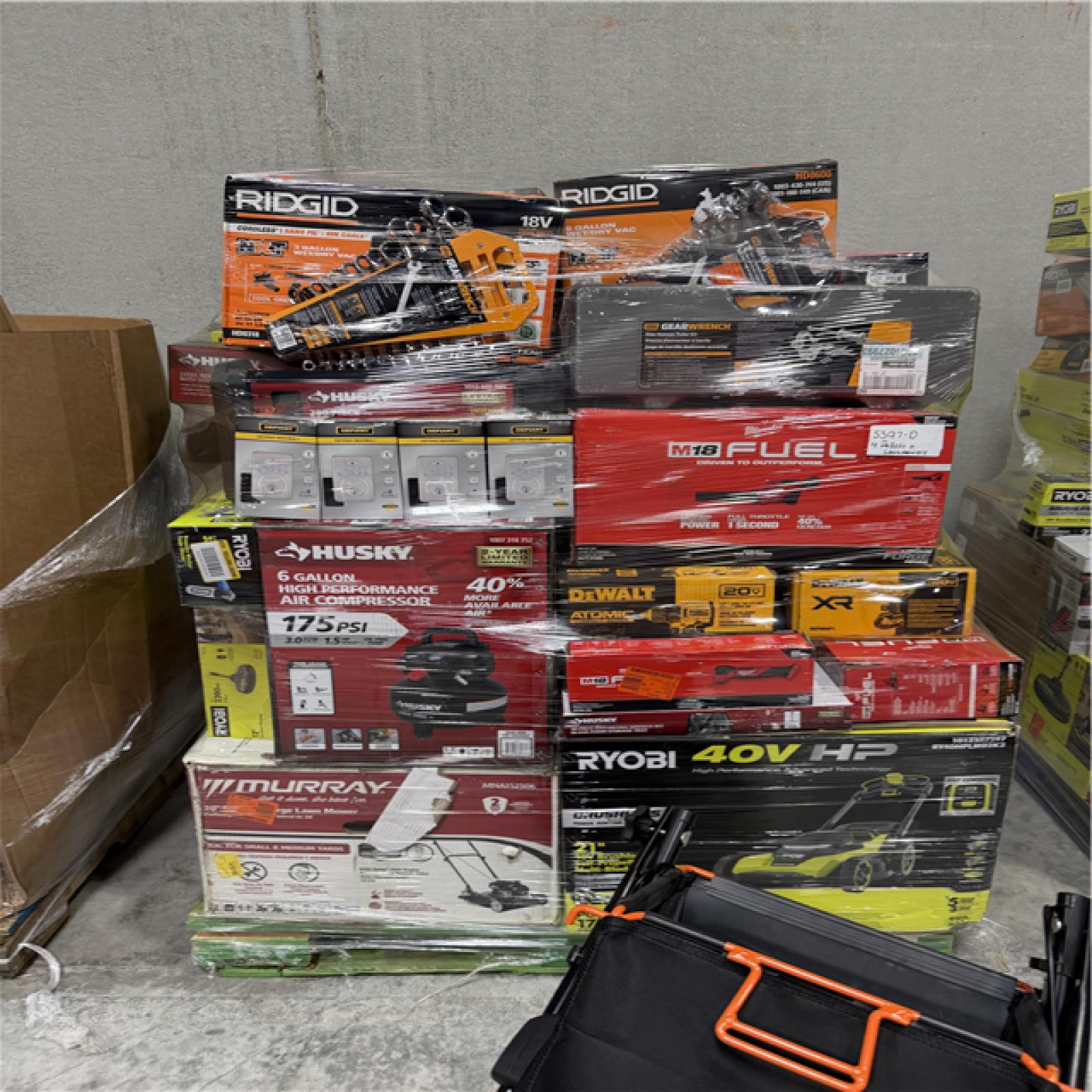 atlanta Location As-Is Tools Partial Truckload (4 pallets + Lawnmowers) 5397-D