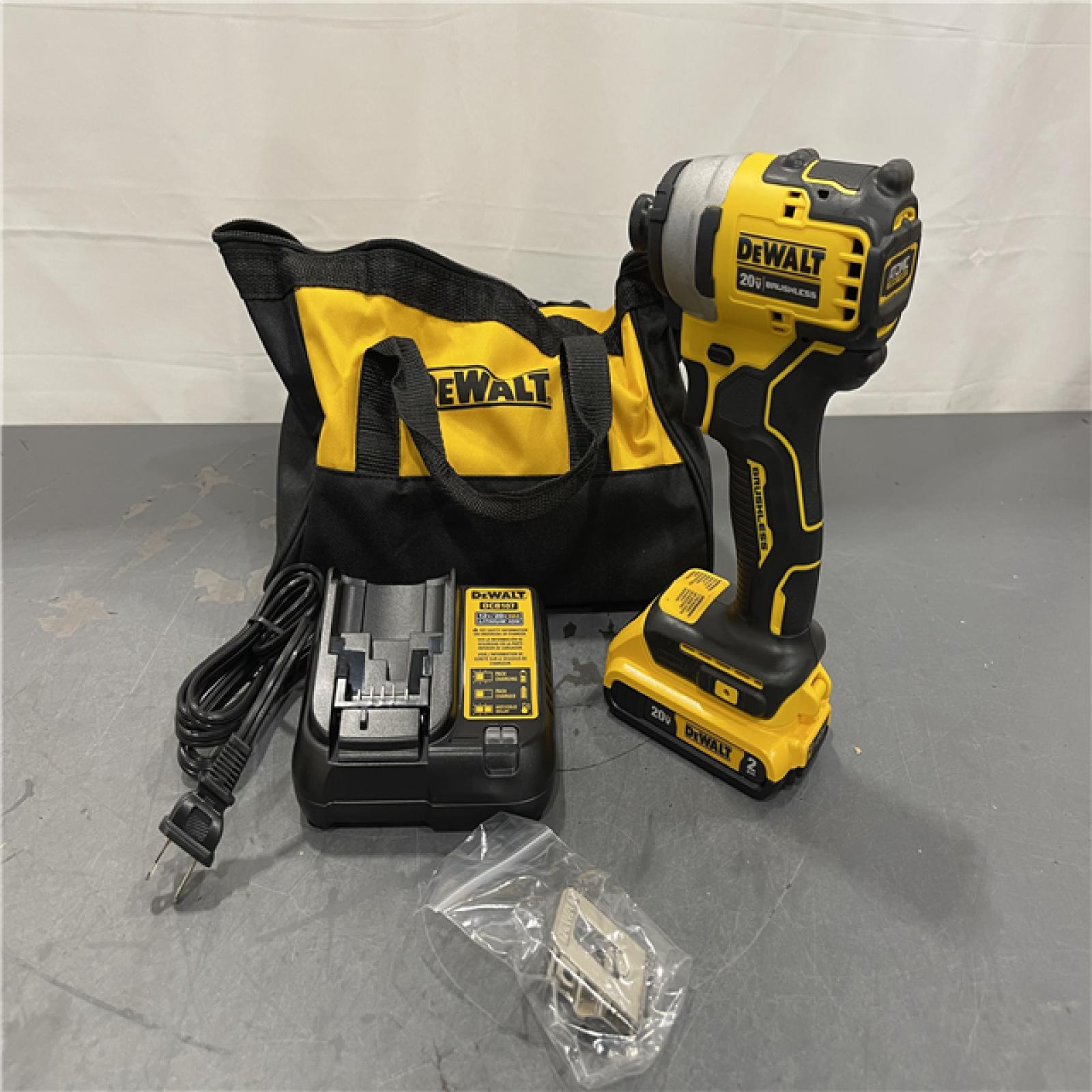 AS-IS - DeWALT ATOMIC 20V Max Lithium-Ion Brushless Cordless Compact 1/4 in. Impact Driver Kit