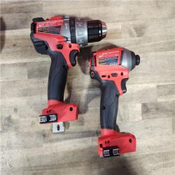 HOUSTON LOCATION - AS-IS (APPEARS LIKE NEW) Milwaukee M18 FUEL ONE-KEY 18-Volt Lithium-Ion Brushless Cordless Hammer Drill/Impact Driver Combo Kit w/(2) 5.0Ah Batteries, Case