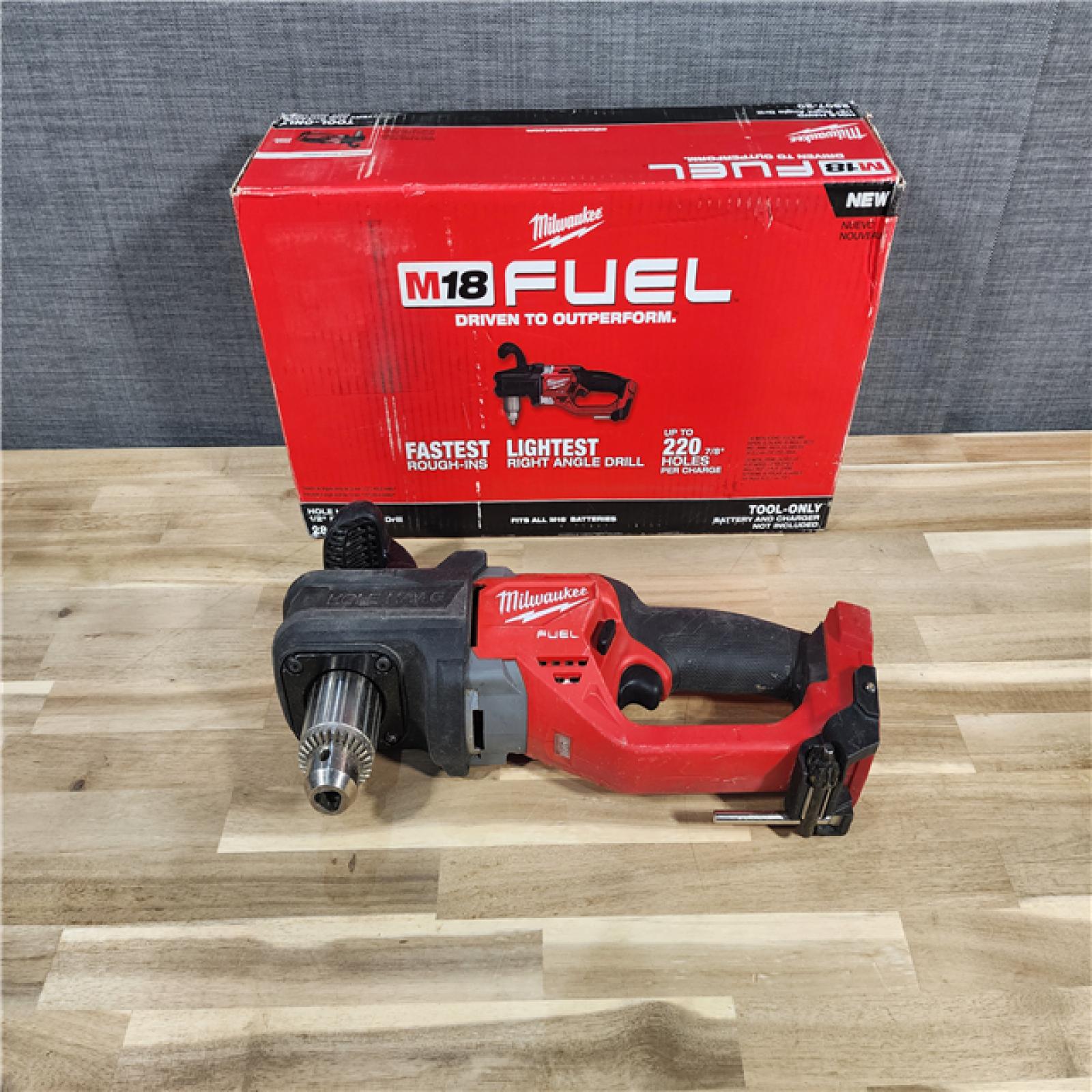 HOUSTON LOCATION - AS-IS Milwaukee M18 FUEL GEN II Brushless Cordless 1/2 in. Hole Hawg Right Angle Drill (Tool-Only)