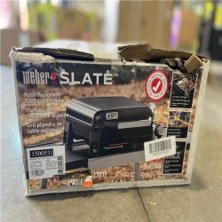 DALLAS LOCATION - Weber Slate Tabletop Griddle 1-Burner Liquid Propane Gas Portable 17 in. Flat Top Grill in Black