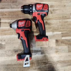HOUSTON LOCATION - AS-IS Milwaukee 18V Lithium-Ion Cordless Drill Driver/Impact Driver Combo Kit